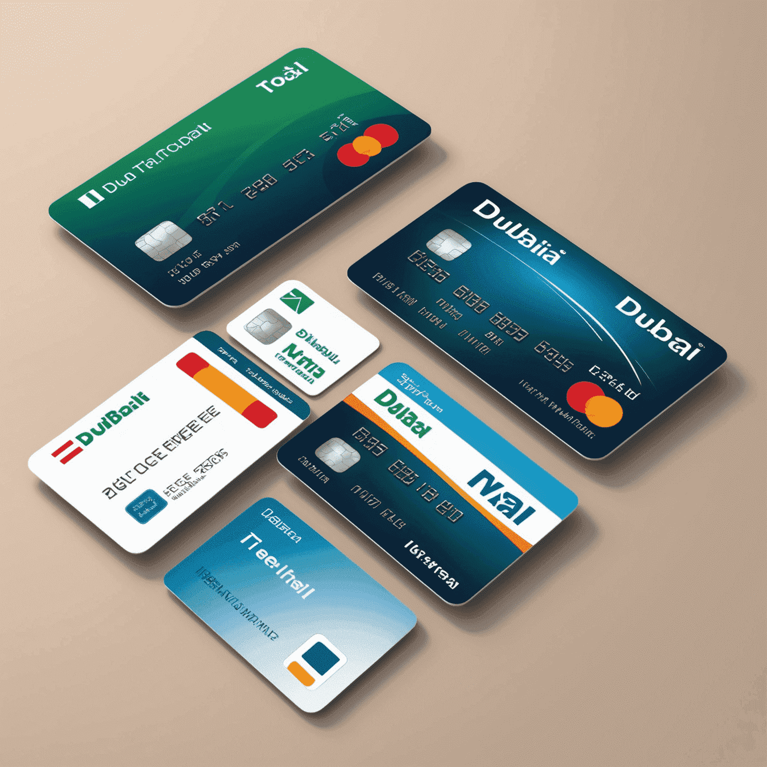 Various payment methods including credit cards, mobile payments, and a prepaid toll card, showcasing the different ways to pay for Dubai toll fees